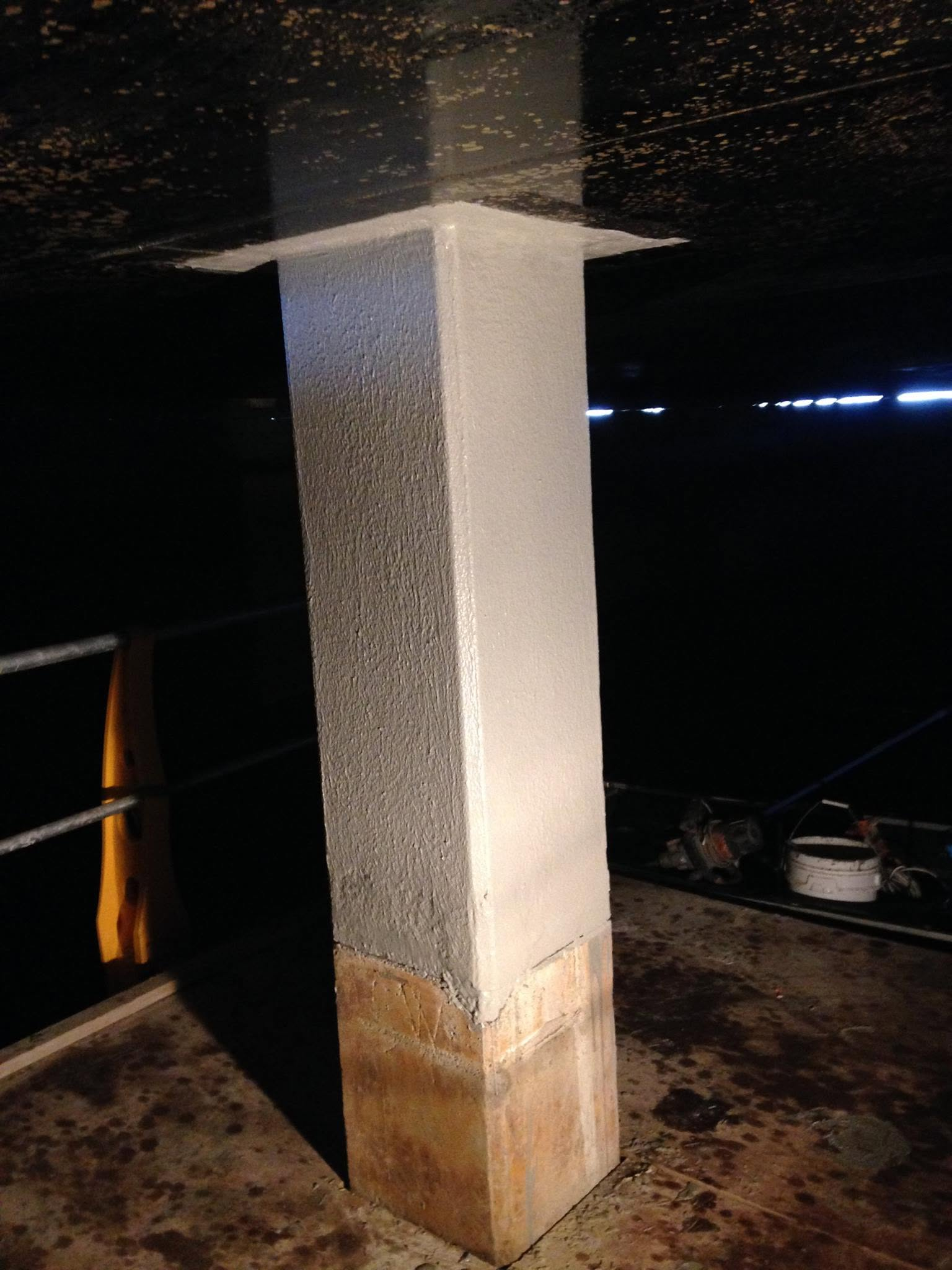 Denmark Hill concrete repair before